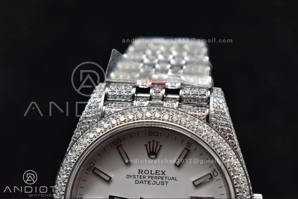 AllSeason JDF 41mm Best Version Diamond DateJust White Stick Markers 906