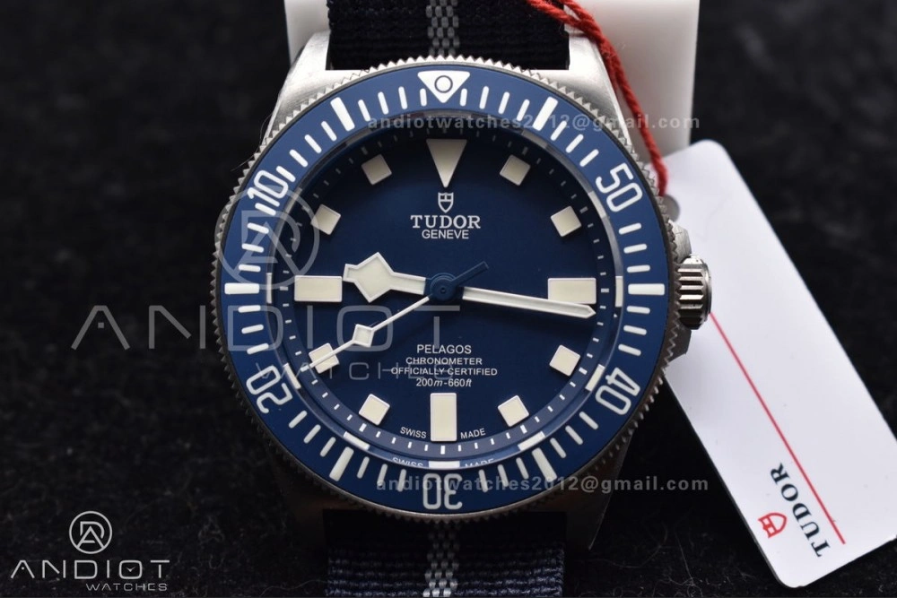 M+ Factory 1:1 Best Edition Tudor Pelagos FXD Navy Blue Titanium Minimalist 905