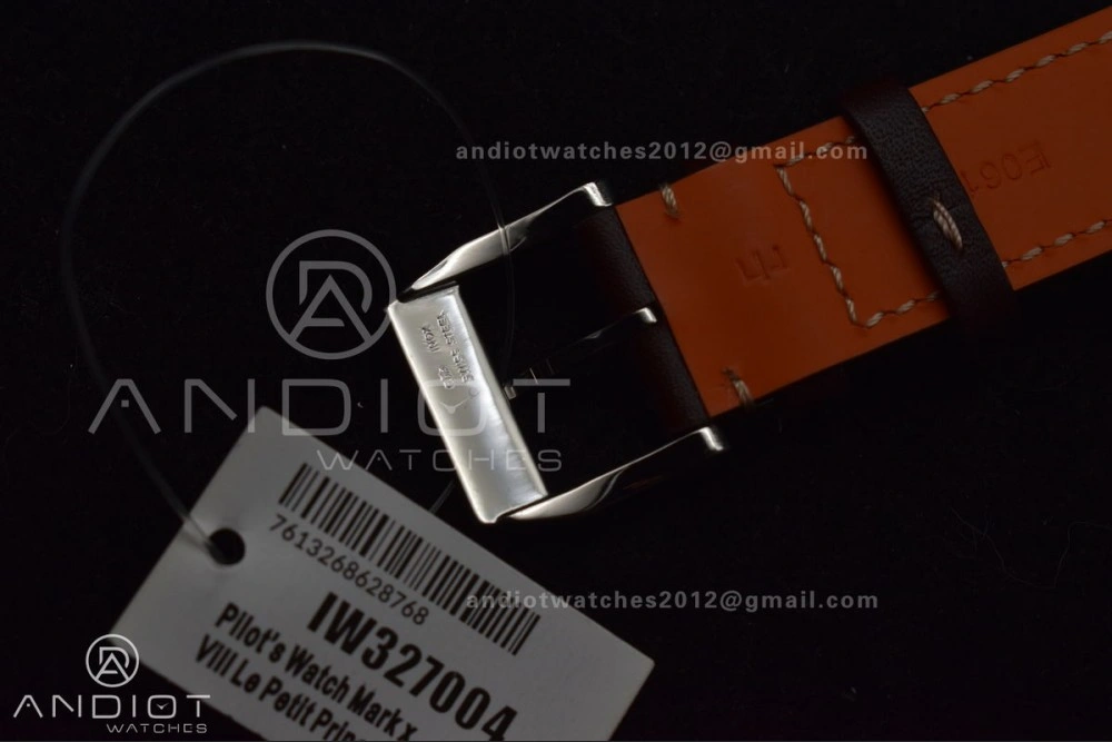 Stylish Mark XVIII IW327006 Titanium V7F 1:1 Best Edition BlueDial on Brown Leather Strap A 297