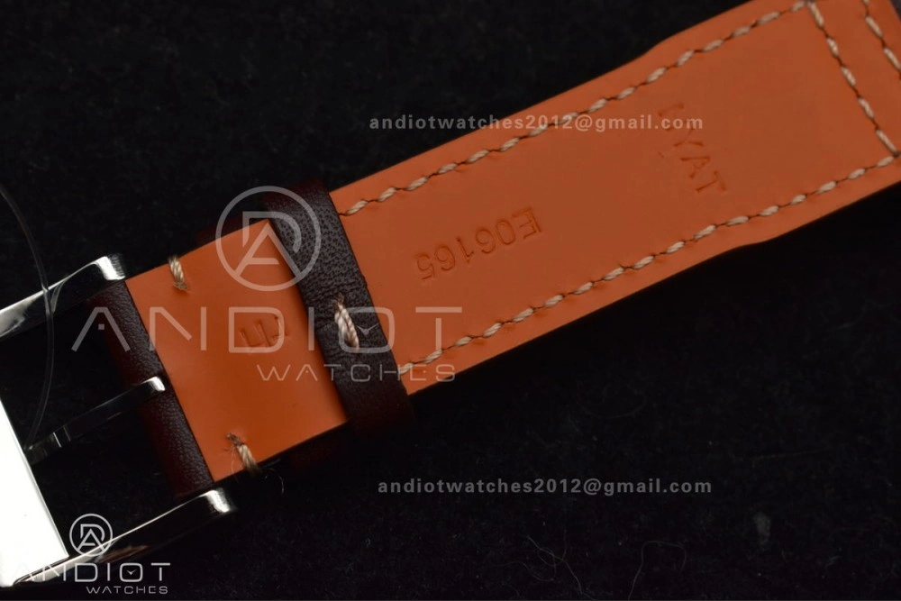 Stylish Mark XVIII IW327006 Titanium V7F 1:1 Best Edition BlueDial on Brown Leather Strap A 297