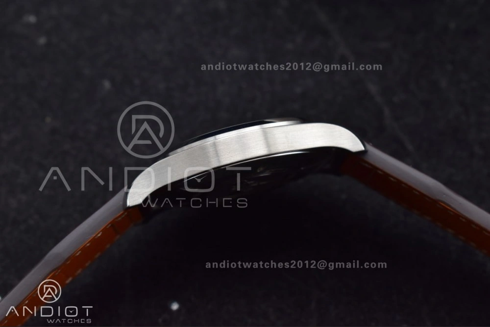 Stylish Mark XVIII IW327006 Titanium V7F 1:1 Best Edition BlueDial on Brown Leather Strap A 297