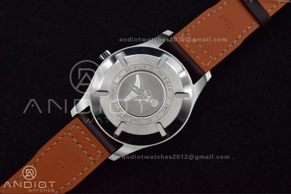 Stylish Mark XVIII IW327006 Titanium V7F 1:1 Best Edition BlueDial on Brown Leather Strap A 297