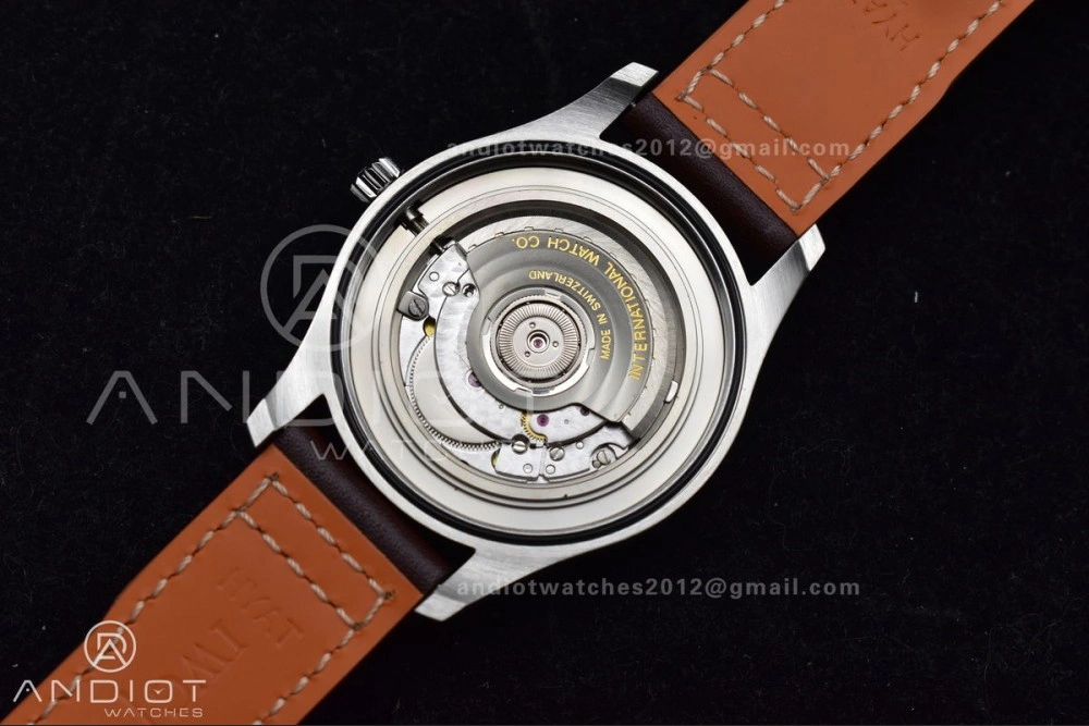 Stylish Mark XVIII IW327006 Titanium V7F 1:1 Best Edition BlueDial on Brown Leather Strap A 297