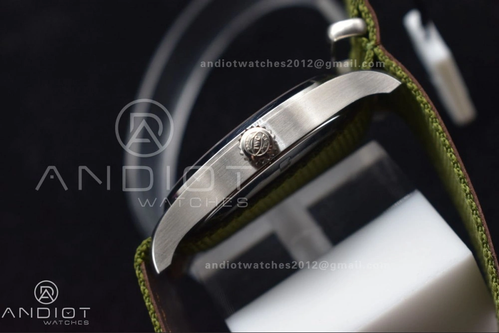 Mark XVIII “TRIBUTE TO MARK XI” IW327007 M+F 1:1 Best Edition Black Dial on Green Nylon Strap A Refined 429