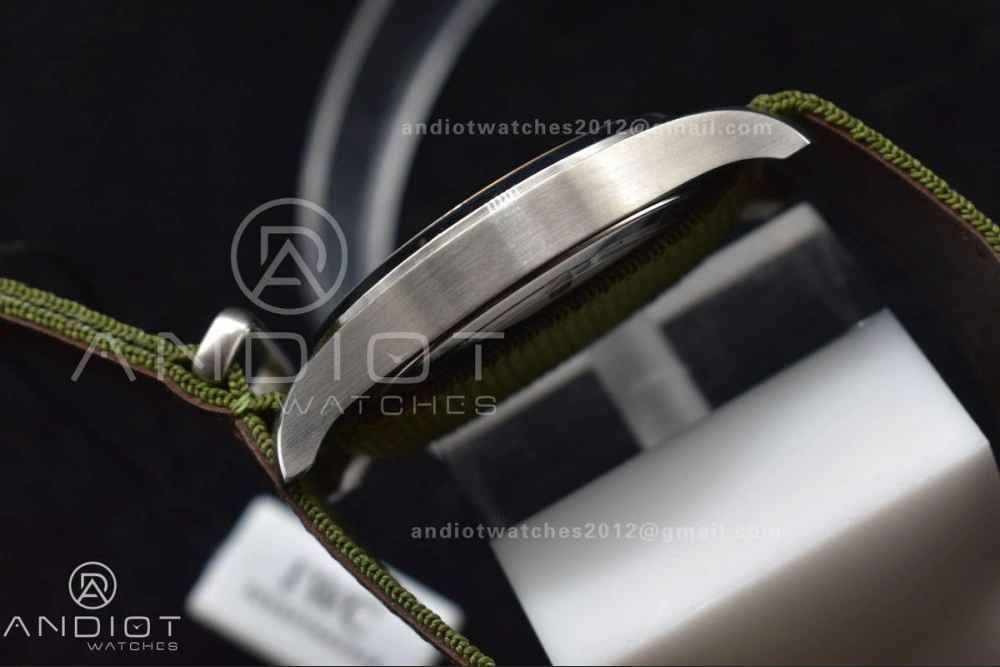 Mark XVIII “TRIBUTE TO MARK XI” IW327007 M+F 1:1 Best Edition Black Dial on Green Nylon Strap A Refined 429