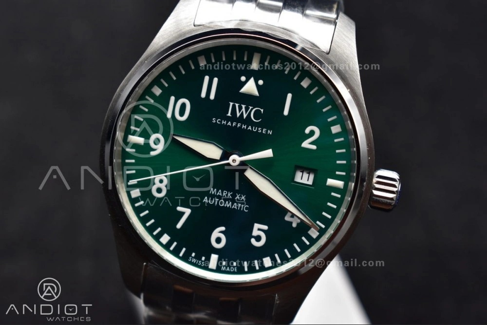 Sporty Mark XX V7F 1:1 Best Edition Green Dial on SS Bracelet Asian 291