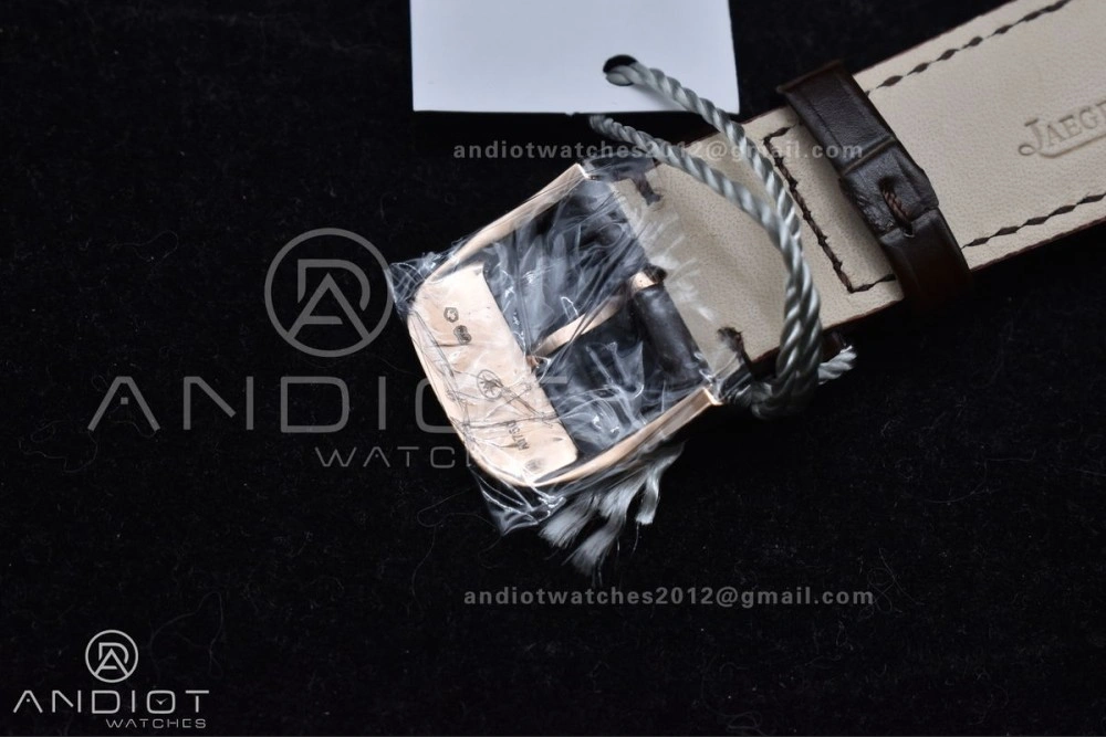 Master Ultra Thin Moon RG APSF 1:1 Best Edition White Dial on Brown Leather Strap SA925 Super Clone Versatile 908
