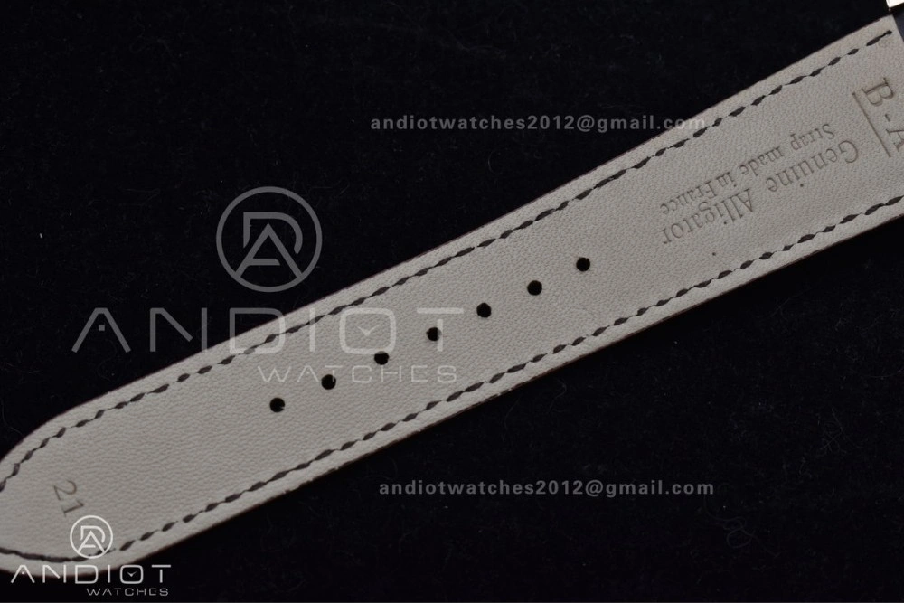 Master Ultra Thin Moon RG APSF 1:1 Best Edition White Dial on Brown Leather Strap SA925 Super Clone Versatile 908