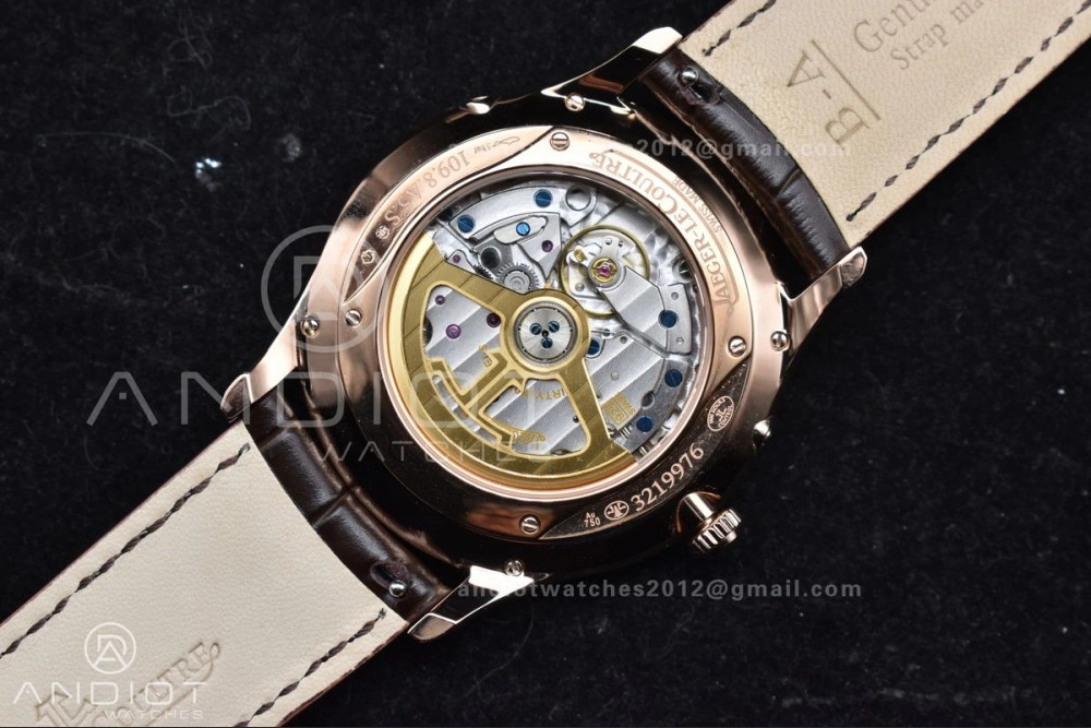 Master Ultra Thin Moon RG APSF 1:1 Best Edition White Dial on Brown Leather Strap SA925 Super Clone Versatile 908