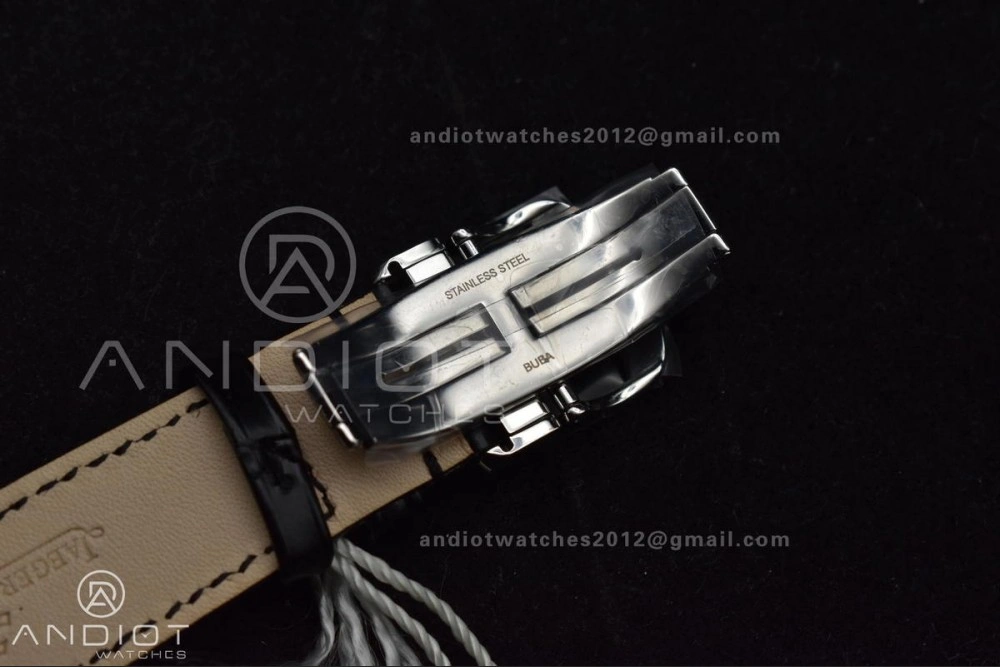 Master Ultra Thin Moon SS APSF 1:1 Best Edition Blue Dial on Black Leather Strap SA925 Super Clone Packable 317