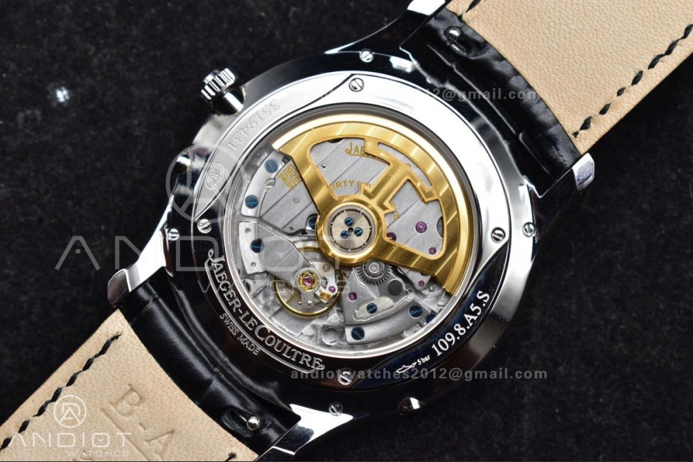 Master Ultra Thin Moon SS APSF 1:1 Best Edition Blue Dial on Black Leather Strap SA925 Super Clone Packable 317