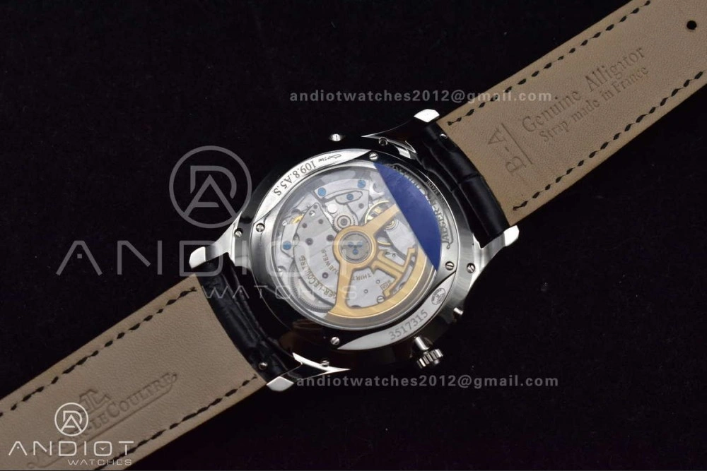 Master Ultra Thin Moon SS APSF 1:1 Best Edition Silver Dial on Black Leather Strap SA925 Super Clone ZipUp 314