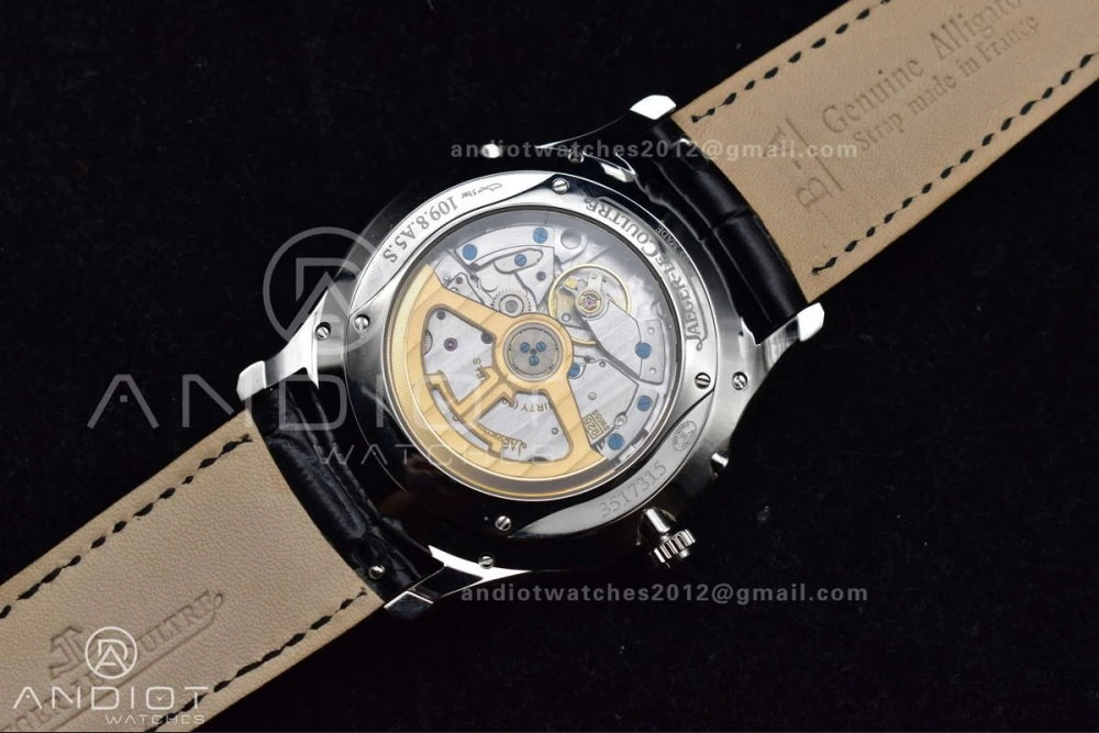 Master Ultra Thin Moon SS APSF 1:1 Best Edition Silver Dial on Black Leather Strap SA925 Super Clone ZipUp 314