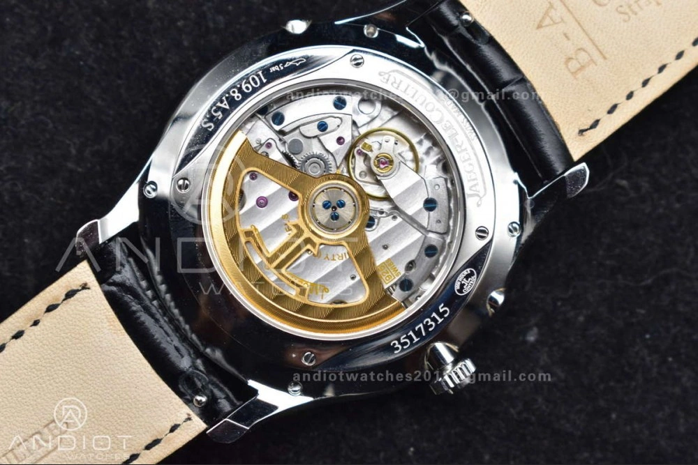 Master Ultra Thin Moon SS APSF 1:1 Best Edition Silver Dial on Black Leather Strap SA925 Super Clone ZipUp 314