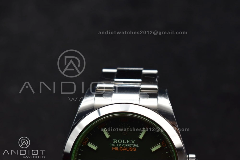 Milgauss 116400 GV Real Green Sapphire 904L SS VSF 1:1 Best Edition Black Dial on 904L SS Bracelet SA Stylish 914
