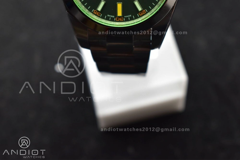 Milgauss 116400 GV Real Green Sapphire 904L SS VSF 1:1 Best Edition Black Dial on 904L SS Bracelet SA Stylish 914