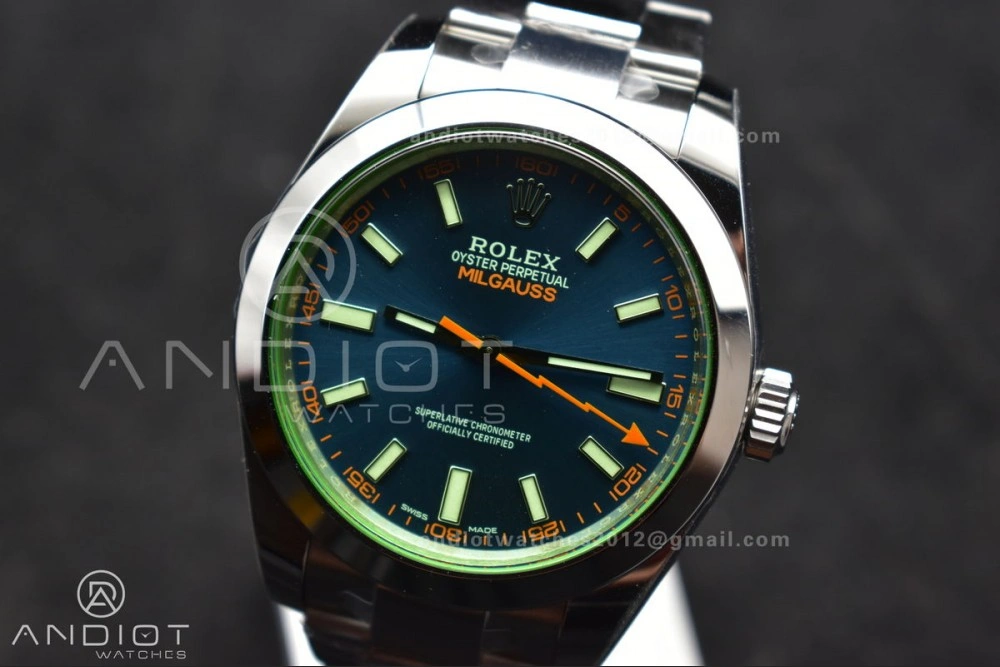 Trendy Milgauss 116400 GV VSF 1:1 Best Edition 904L Steel Blue Dial on SS Bracelet VS 909