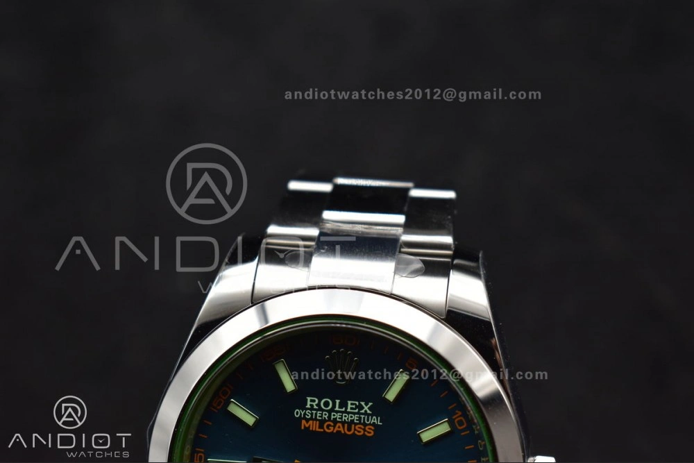 Trendy Milgauss 116400 GV VSF 1:1 Best Edition 904L Steel Blue Dial on SS Bracelet VS 909