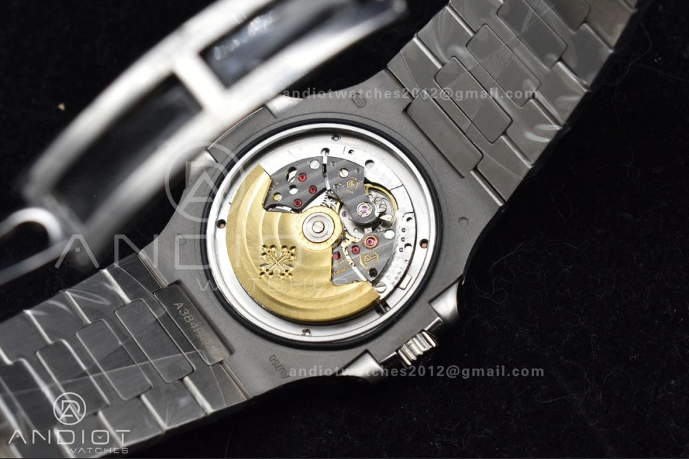 WrinkleFree Nautilus 5711 SS TWF Full Diamonds Bezel & Dial on Diamonds Bracelet A 384