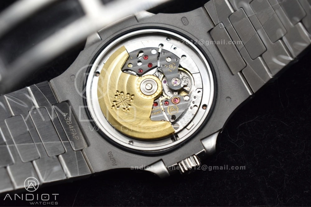 WrinkleFree Nautilus 5711 SS TWF Full Diamonds Bezel & Dial on Diamonds Bracelet A 384