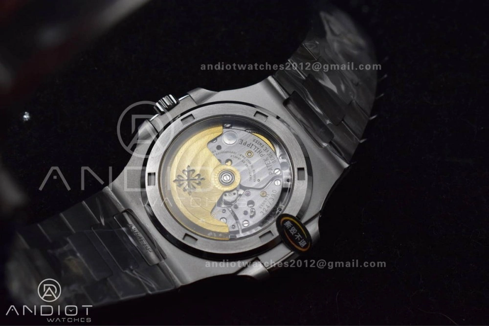 Elegant Nautilus 5711 1A 3KF 1:1 Best Edition Blue Textured Dial on SS Bracelet A324 Super Clone V 364
