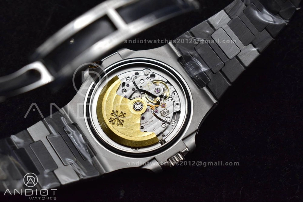 Elegant Nautilus 5711 1A 3KF 1:1 Best Edition Blue Textured Dial on SS Bracelet A324 Super Clone V 364
