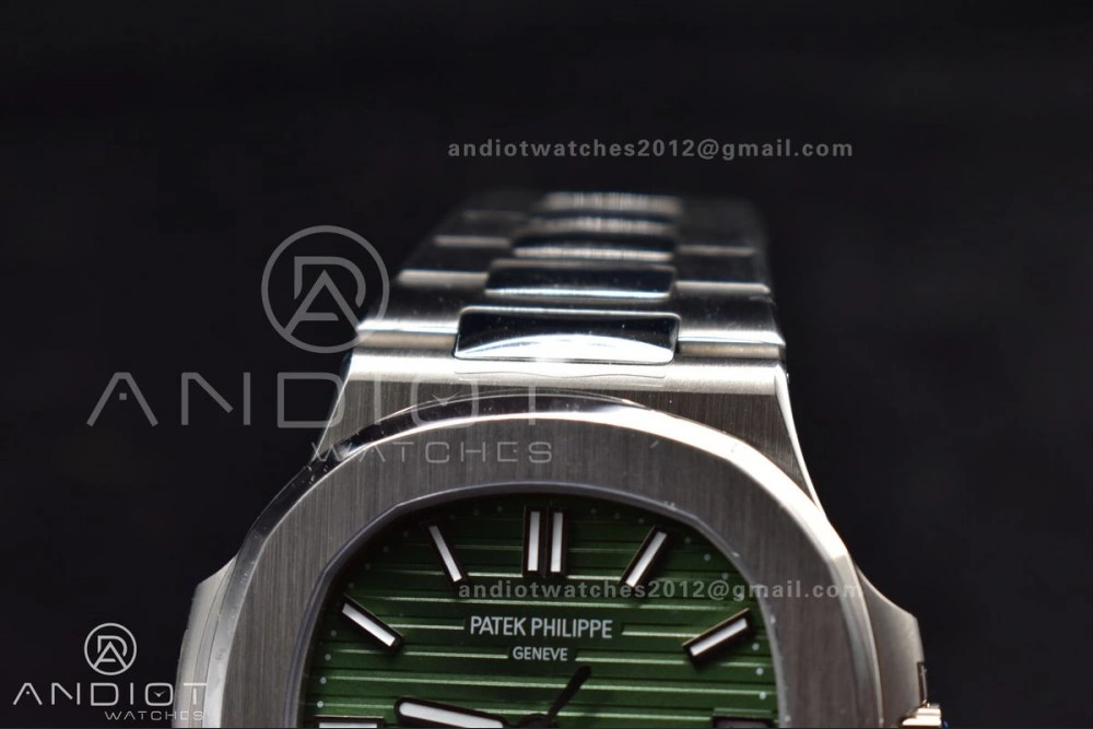 Nautilus 5711 1A 3KF 1:1 Best Edition Green Textured Dial On SS Bracelet A324 Super Clone V Trendy 426