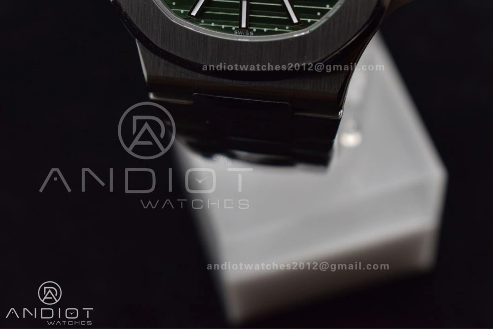 Nautilus 5711 1A 3KF 1:1 Best Edition Green Textured Dial On SS Bracelet A324 Super Clone V Trendy 426