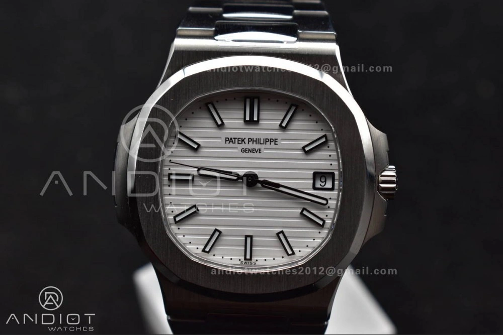 Nautilus 5711 1A 3KF 1:1 Best Edition White Textured Dial on SS Bracelet A324 Super Clone V UrbanStyle 382