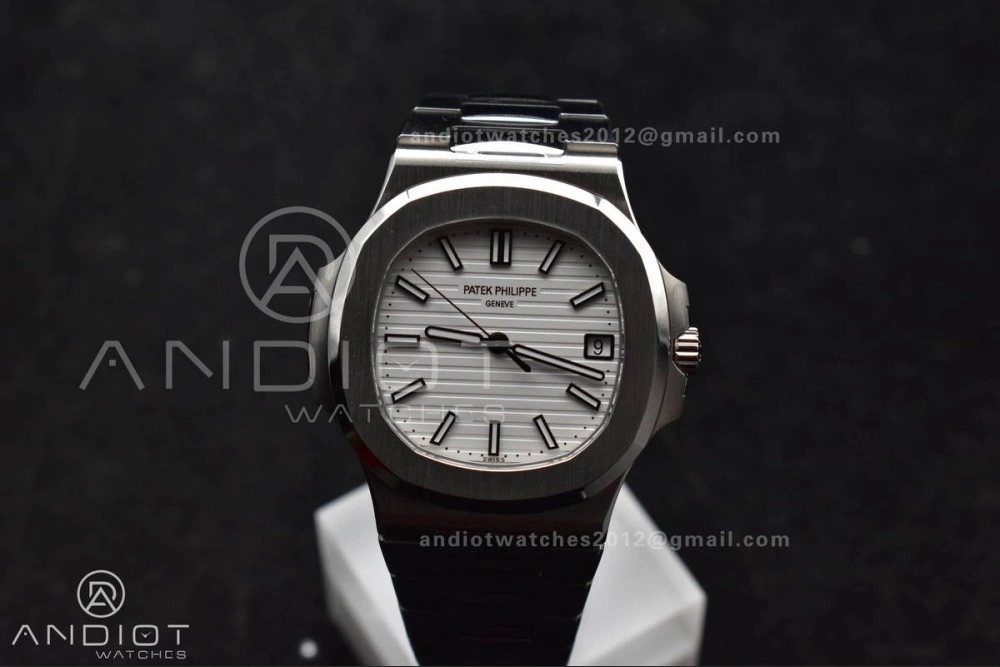 Nautilus 5711 1A 3KF 1:1 Best Edition White Textured Dial on SS Bracelet A324 Super Clone V UrbanStyle 382
