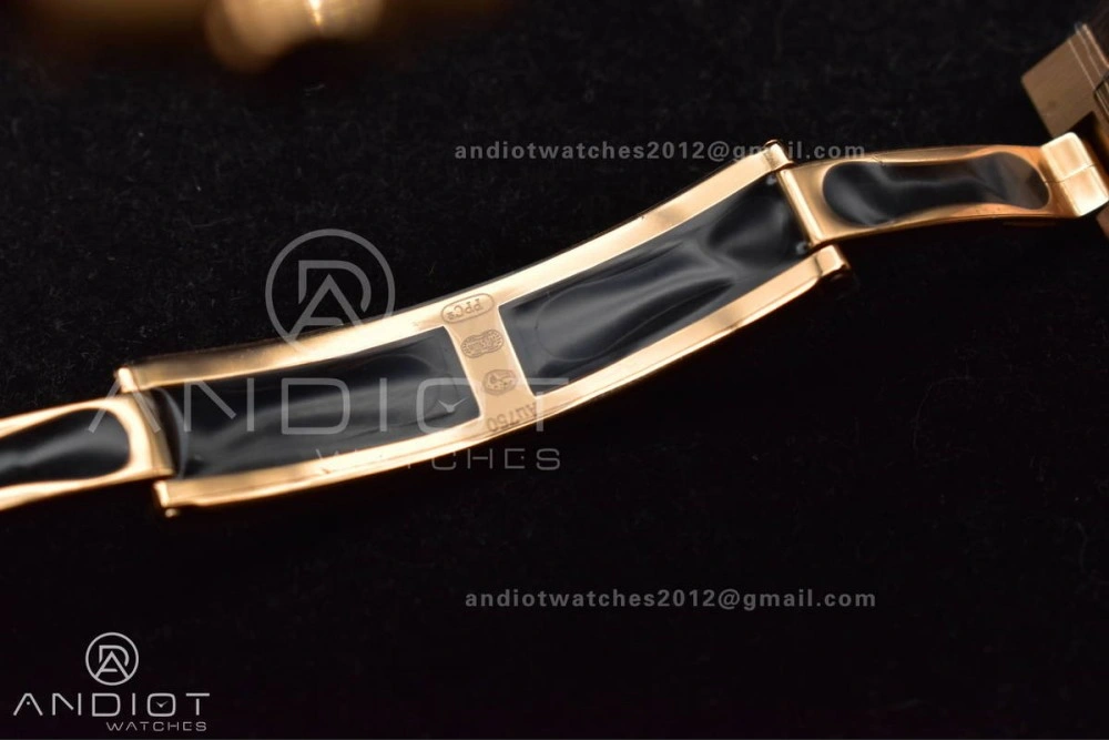 Affordable Nautilus 5711 1R RG 3KF 1:1 Best Edition Brown Textured Dial on RG Bracelet A324 Super Clone V 370