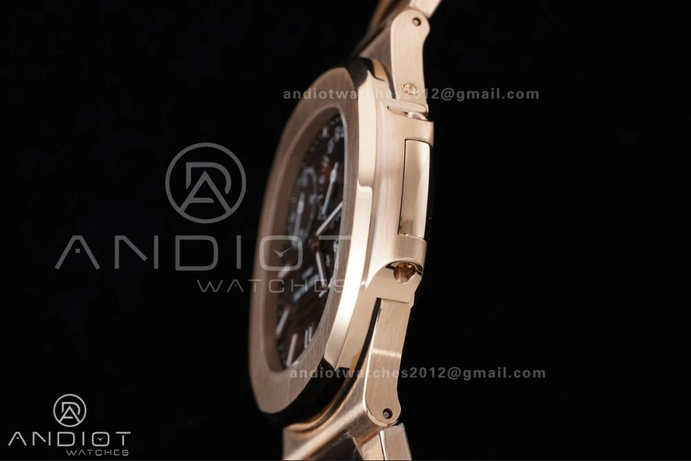 Breathable Nautilus 5712 RG PPF 1:1 Best Edition Brown Dial on RG Bracelet A240 Super Clone V 368