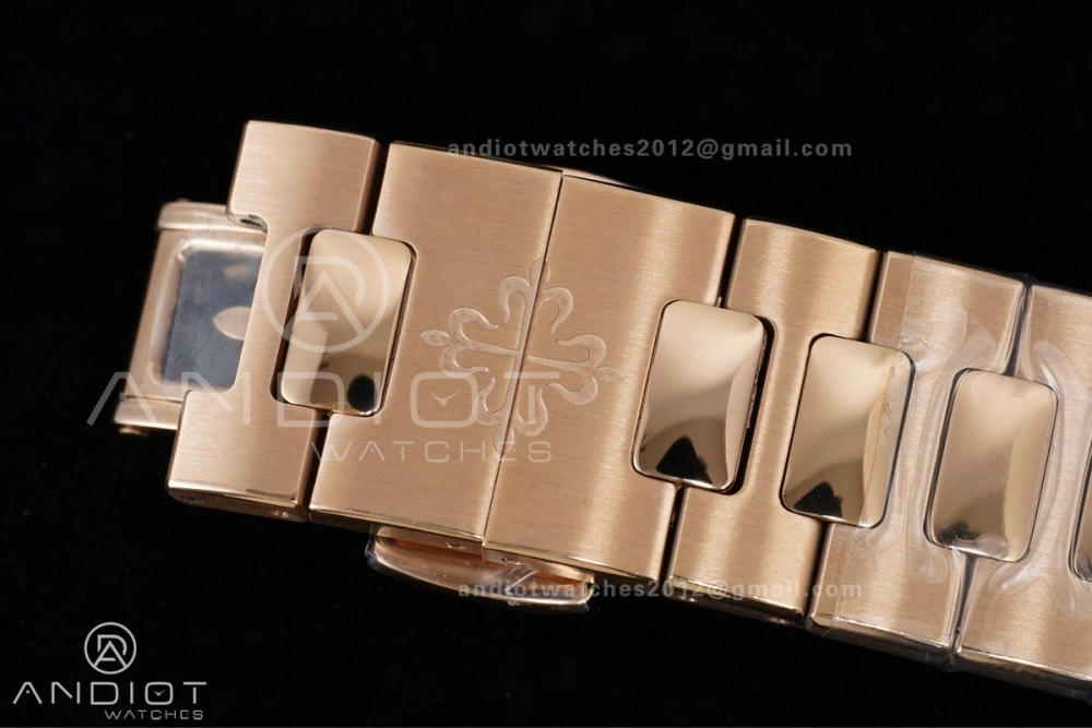 Breathable Nautilus 5712 RG PPF 1:1 Best Edition Brown Dial on RG Bracelet A240 Super Clone V 368