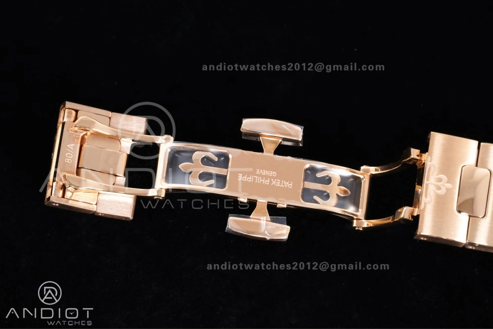 Breathable Nautilus 5712 RG PPF 1:1 Best Edition Brown Dial on RG Bracelet A240 Super Clone V 368