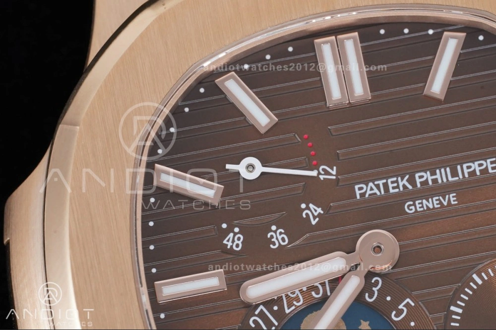 Breathable Nautilus 5712 RG PPF 1:1 Best Edition Brown Dial on RG Bracelet A240 Super Clone V 368