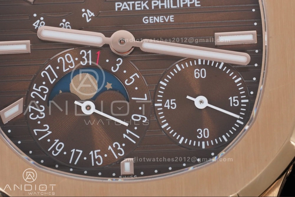 Breathable Nautilus 5712 RG PPF 1:1 Best Edition Brown Dial on RG Bracelet A240 Super Clone V 368