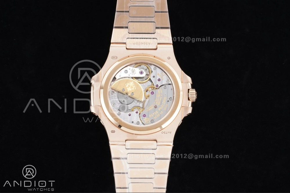 Breathable Nautilus 5712 RG PPF 1:1 Best Edition Brown Dial on RG Bracelet A240 Super Clone V 368