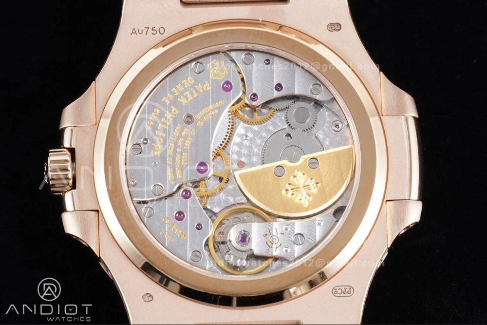 Breathable Nautilus 5712 RG PPF 1:1 Best Edition Brown Dial on RG Bracelet A240 Super Clone V 368