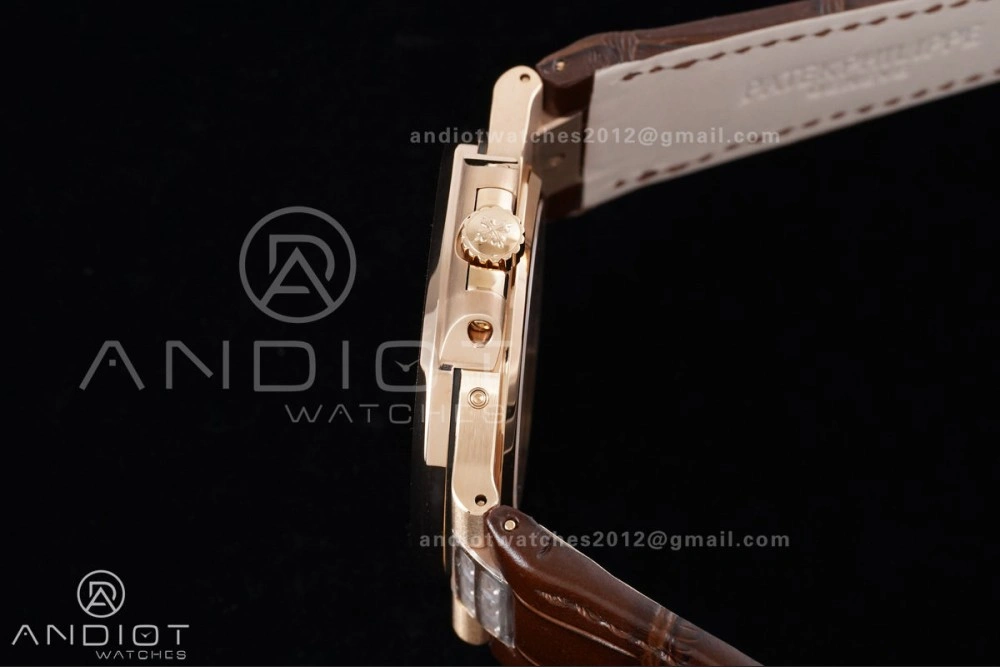 UrbanStyle Nautilus 5712 RG PPF 1:1 Best Edition Gray Dial on Brown Leather Strap A240 Super Clone V 369