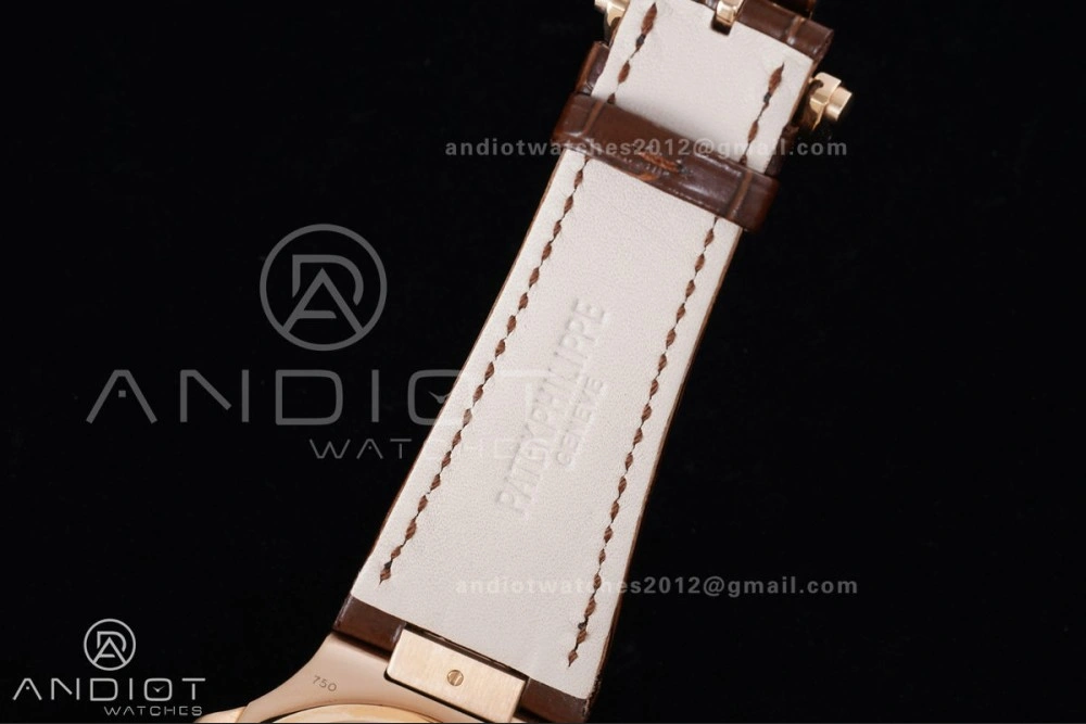 UrbanStyle Nautilus 5712 RG PPF 1:1 Best Edition Gray Dial on Brown Leather Strap A240 Super Clone V 369