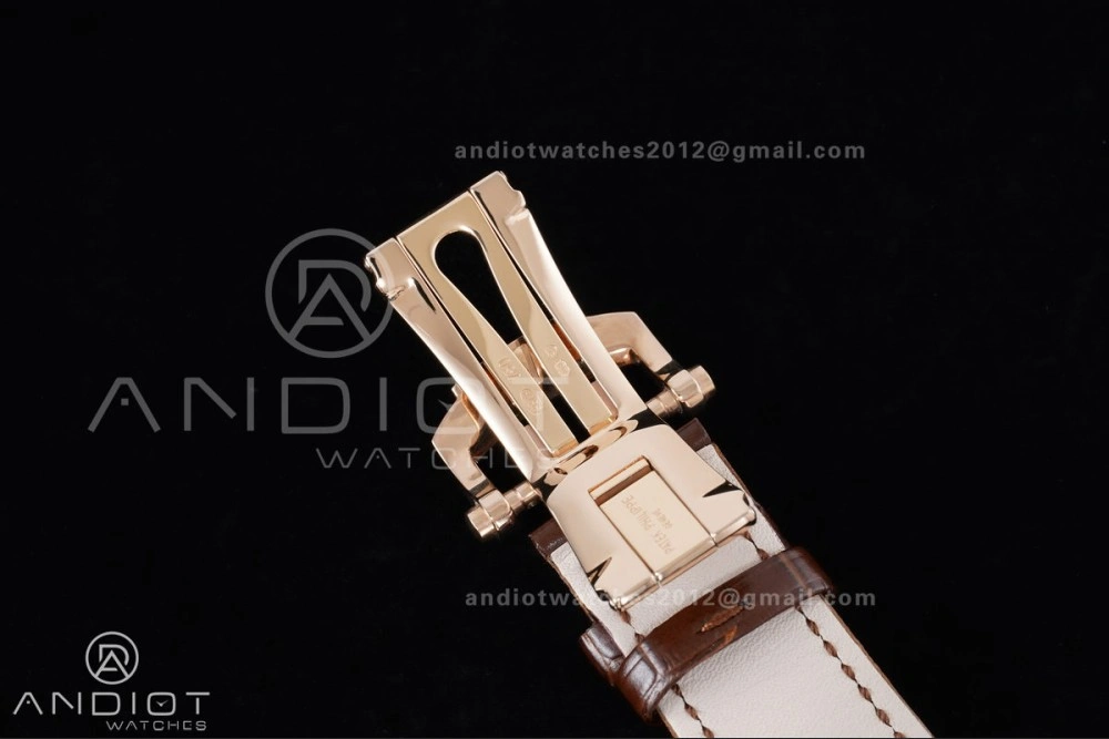UrbanStyle Nautilus 5712 RG PPF 1:1 Best Edition Gray Dial on Brown Leather Strap A240 Super Clone V 369