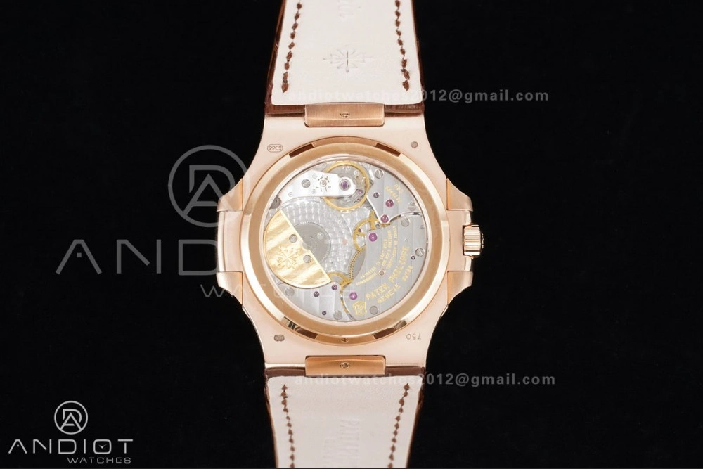 UrbanStyle Nautilus 5712 RG PPF 1:1 Best Edition Gray Dial on Brown Leather Strap A240 Super Clone V 369