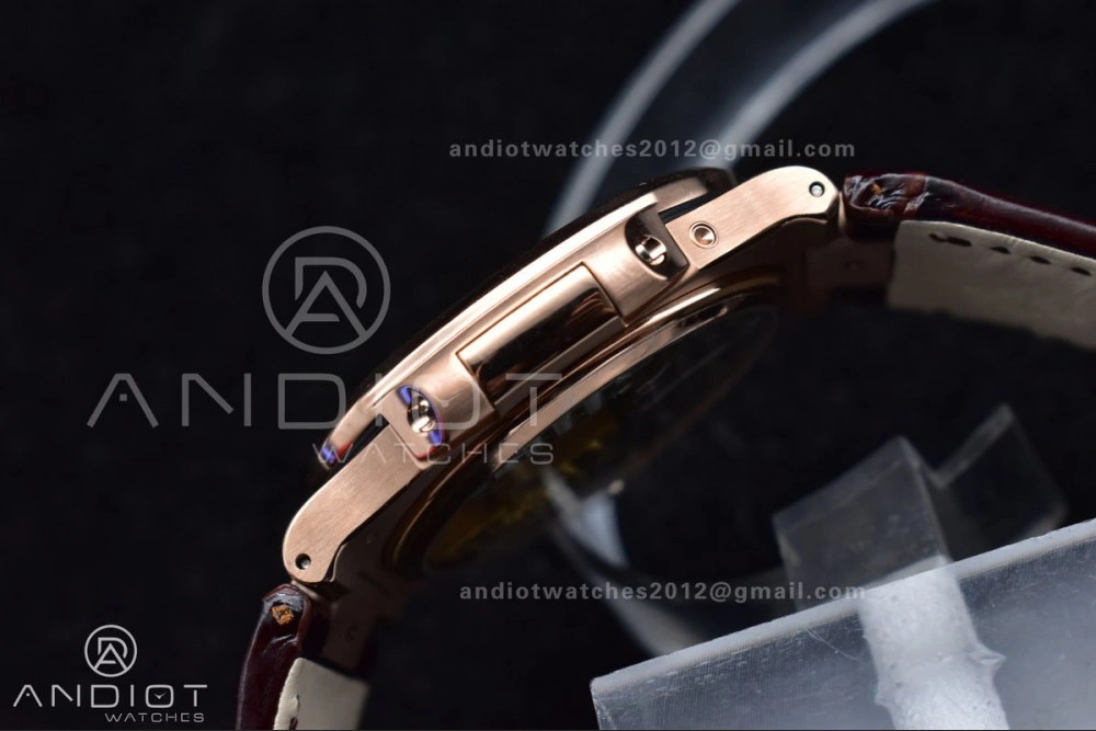 Nautilus 5712 SS RG GRF Best Edition Gray Dial on Brown Croco Strap A23J Durable 912