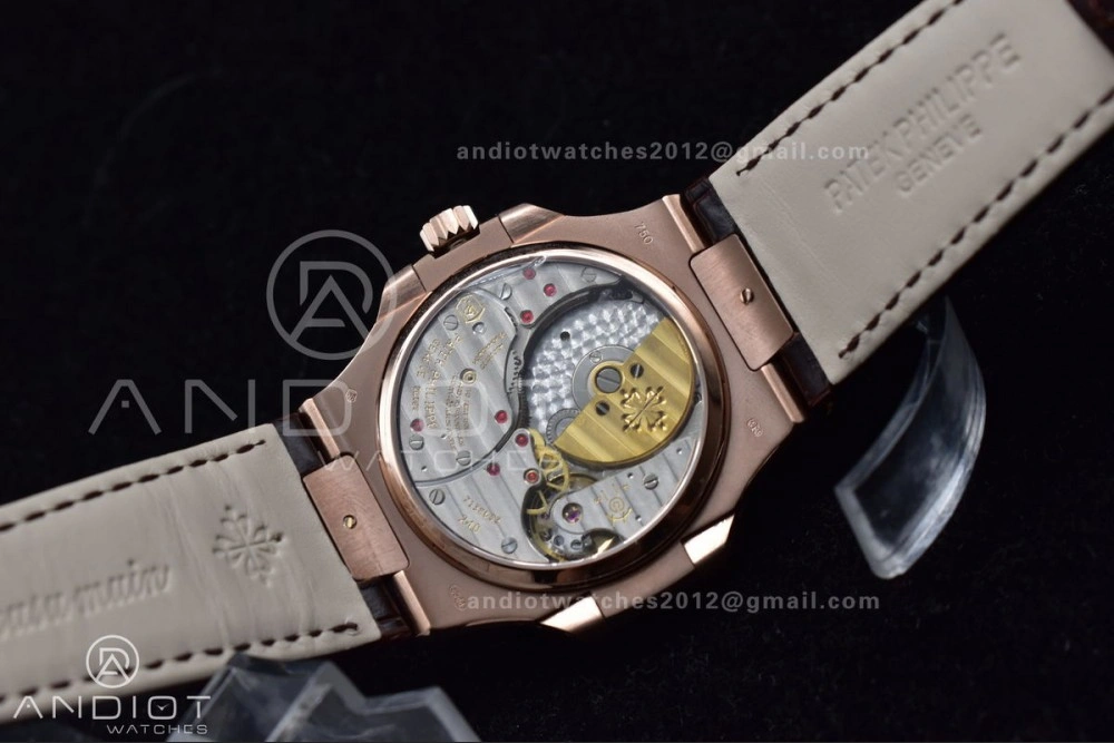 Nautilus 5712 SS RG GRF Best Edition Gray Dial on Brown Croco Strap A23J Durable 912