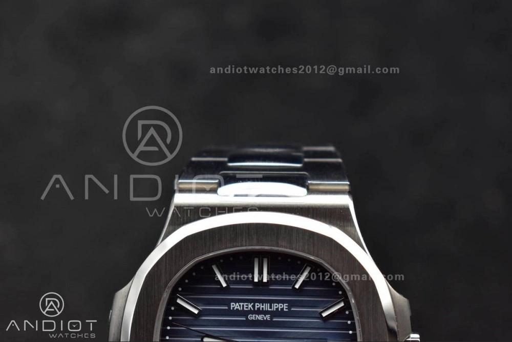 Nautilus 5811 1A 3KF 1:1 Best Edition Blue Textured Dial on SS Bracelet A330 Super Clone Functional 379