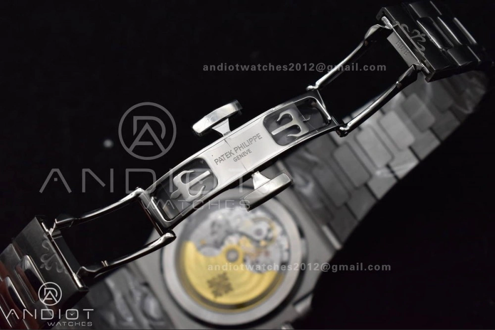 Nautilus 5811 1A 3KF 1:1 Best Edition Blue Textured Dial on SS Bracelet A330 Super Clone Functional 379