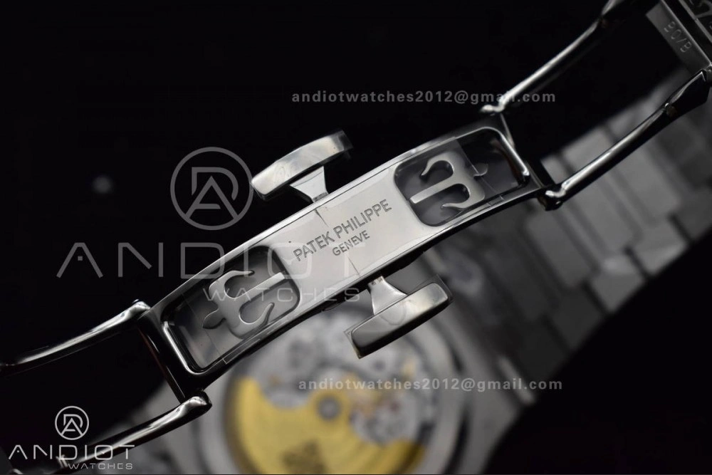 Nautilus 5811 1A 3KF 1:1 Best Edition Blue Textured Dial on SS Bracelet A330 Super Clone Functional 379