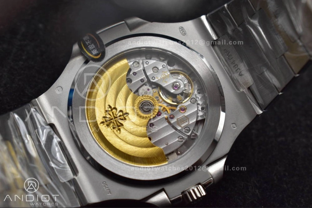 Nautilus 5811 1A 3KF 1:1 Best Edition Blue Textured Dial on SS Bracelet A330 Super Clone Functional 379