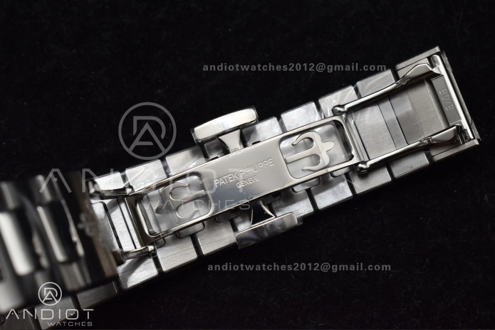 Trendsetting Nautilus 7118 3KF 1:1 Best Edition Blue Textured Dial on SS Bracelet A324 Super Clone V 362