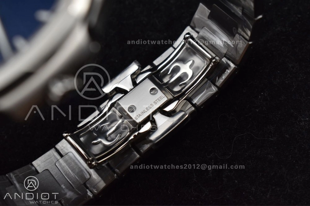 Trendsetting Nautilus 7118 3KF 1:1 Best Edition Blue Textured Dial on SS Bracelet A324 Super Clone V 362
